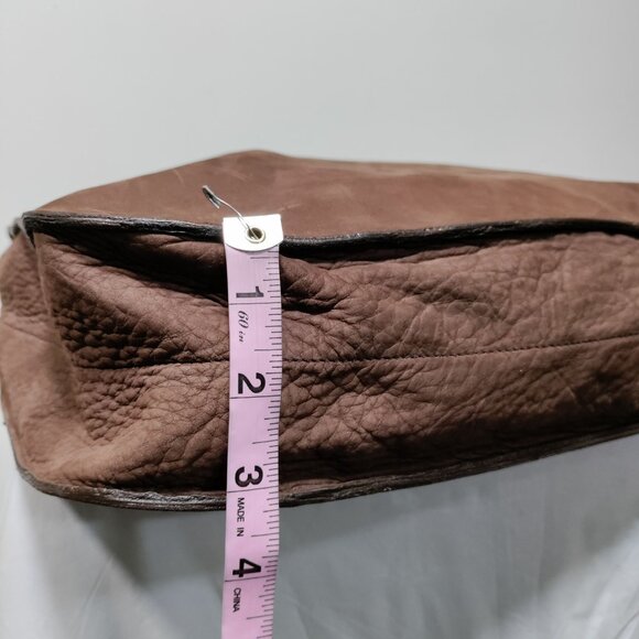 Castor & Pollux Handcrafted Brown Leather Tote Bag With Sturdy Handles - Picture 9 of 13